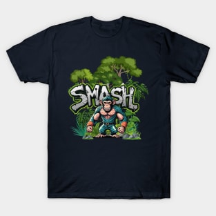 Smash Ape Grafitti jungle design T-Shirt